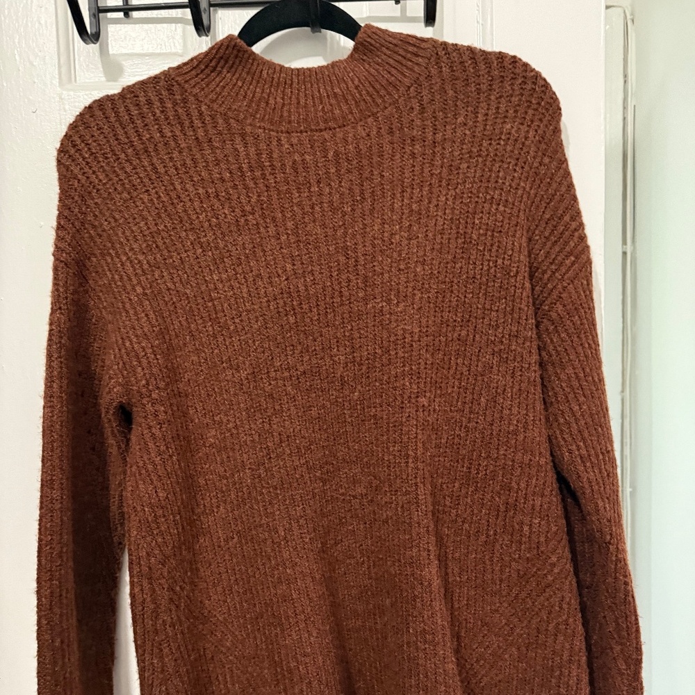 Old Navy burnt rust/sienna brown tunic sweater